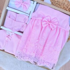 Robe Dentelle Bébé Fille : Élégance et Charme avec Accessoires Offerts