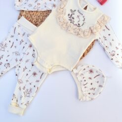 Ensemble bébé 3 pièces en coton : douceur et confort garantis