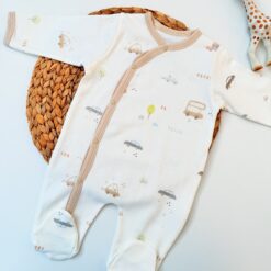 Grenouillère à motifs en Coton -Douceur Confort et Bien-être