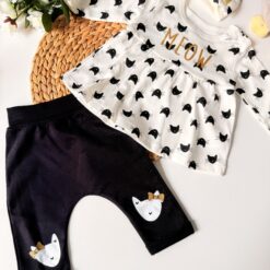 Ensemble Bébé Fille Coton Confort - mini chaton