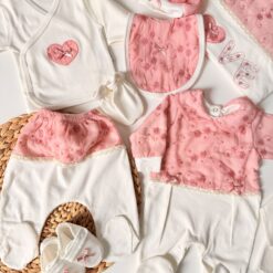 Coffret naissance 10 Pcs rose - baby love