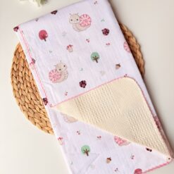 couverture mousseline double faces