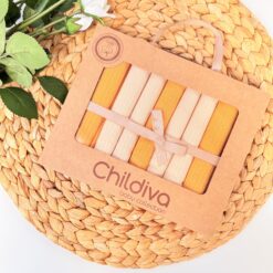 Lingettes pour la bouche délicate de votre bébé Bébé 100% Coton - Pack de 7