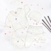 Pack naissance 5 Pcs motif Nœuds – Blancheur féerique