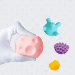 Set de 8 Balles Texturées pour Bébé HUANGER - Éveil Sensoriel et Motricité