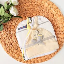 Lot de 3 Bonnets à Nœud en Coton : Adorables & Assortis pour garcons