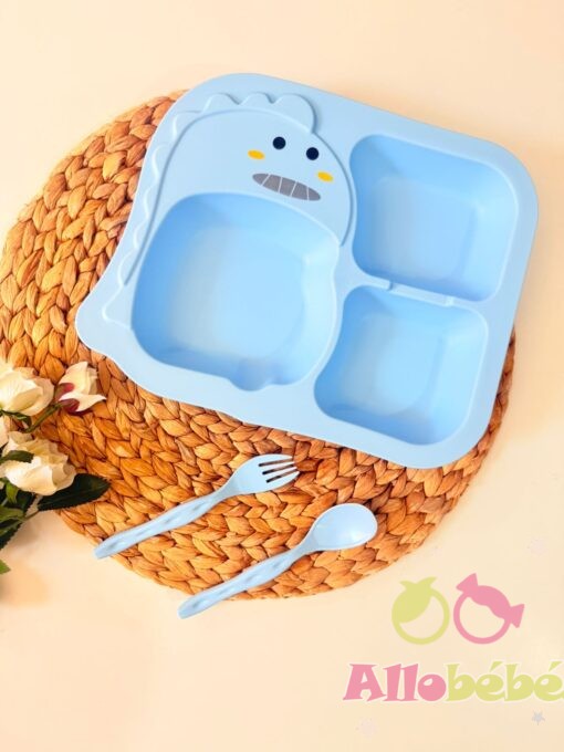 Ensemble d'Assiette Divisée Bébé Dinosaure
