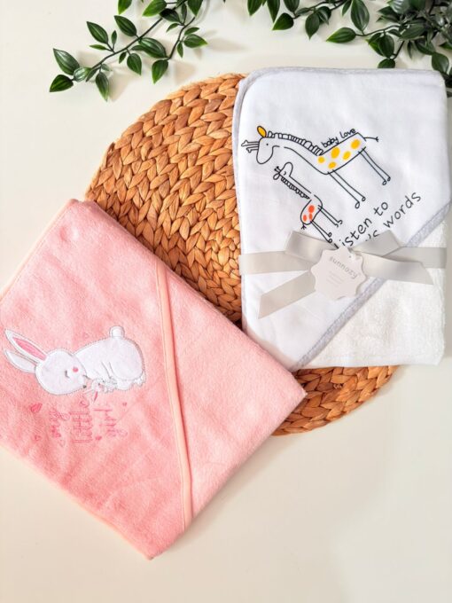 Cape de Bain serviette Coton Pur - Motifs Ludiques