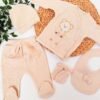 Pack Naissance 5 Pcs ourson : Coton Perforé Respirant