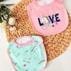 Bavoir microfibre de Coton Ultra Absorbant – motifs fillette