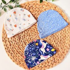 allobebe-Lot de 3 Bonnets Bébé Coton Pur - Motifs Jolis & Interchangeables