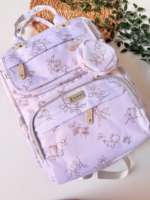 Sac à Dos Maman Bébé Ergonomique avec Tapis de Change