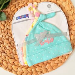 Lot de 3 Bonnets à Nœud en Coton : Adorables & Assortis pour garcons