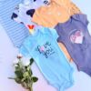 Pack 5 Bodies fillette en Coton : Motifs Mignons & Coloris Variés