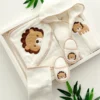 Coffret de Bain Bébé 5 Pièces Motif Lion – Bebekevi