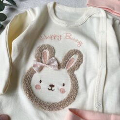 Pyjama Bébé lapin avec Bonnet - Coton Ultra-Doux