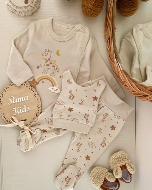 Pyjama Bébé avec Bonnet - Coton Ultra-Doux