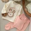 Pyjama Bébé lapin avec Bonnet - Coton Ultra-Doux