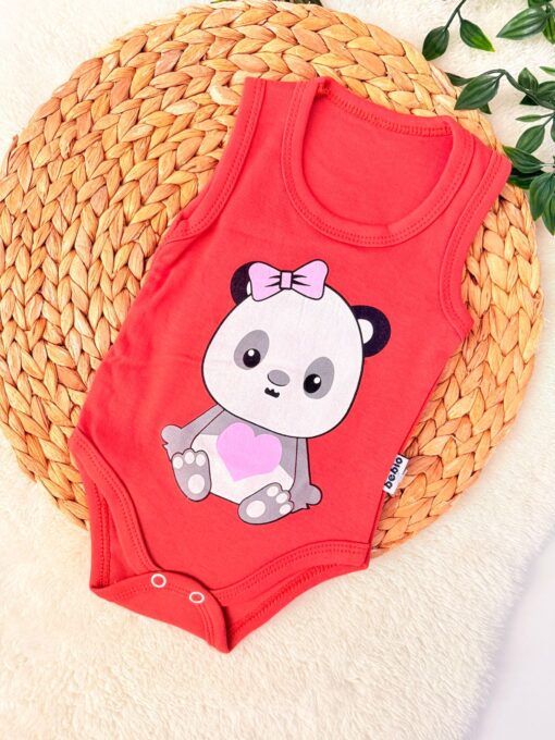 Body panda sans manches : Mignon et tout doux