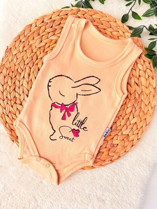 Body Lapin sanc manches : Mignon et tout doux