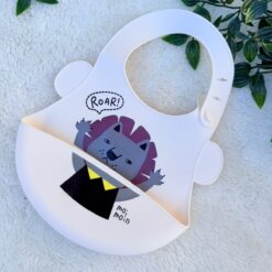 Bavoir Bébé en Silicone - Repas Propres et Motifs Ludiques