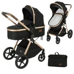 poussette v8g+c kidilo noir avec maxi cosi